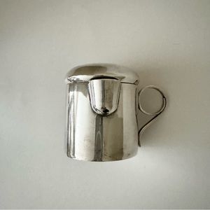 Rare Vintage Victoria Mexico Taxco Cooper 618  Twisty Handle Creamer